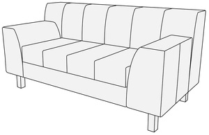 Диван 2-х местный Лима