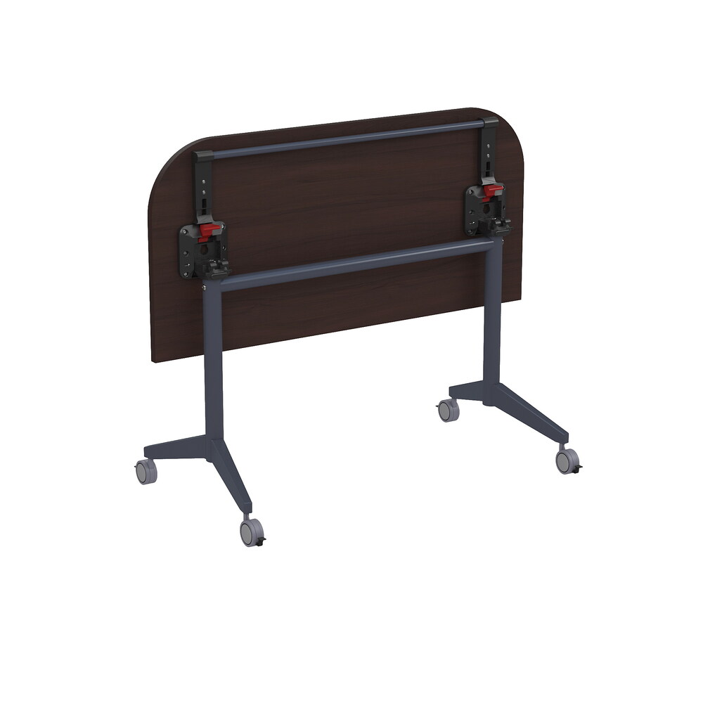 Складной радиусный стол-трансформер с фиксаторами