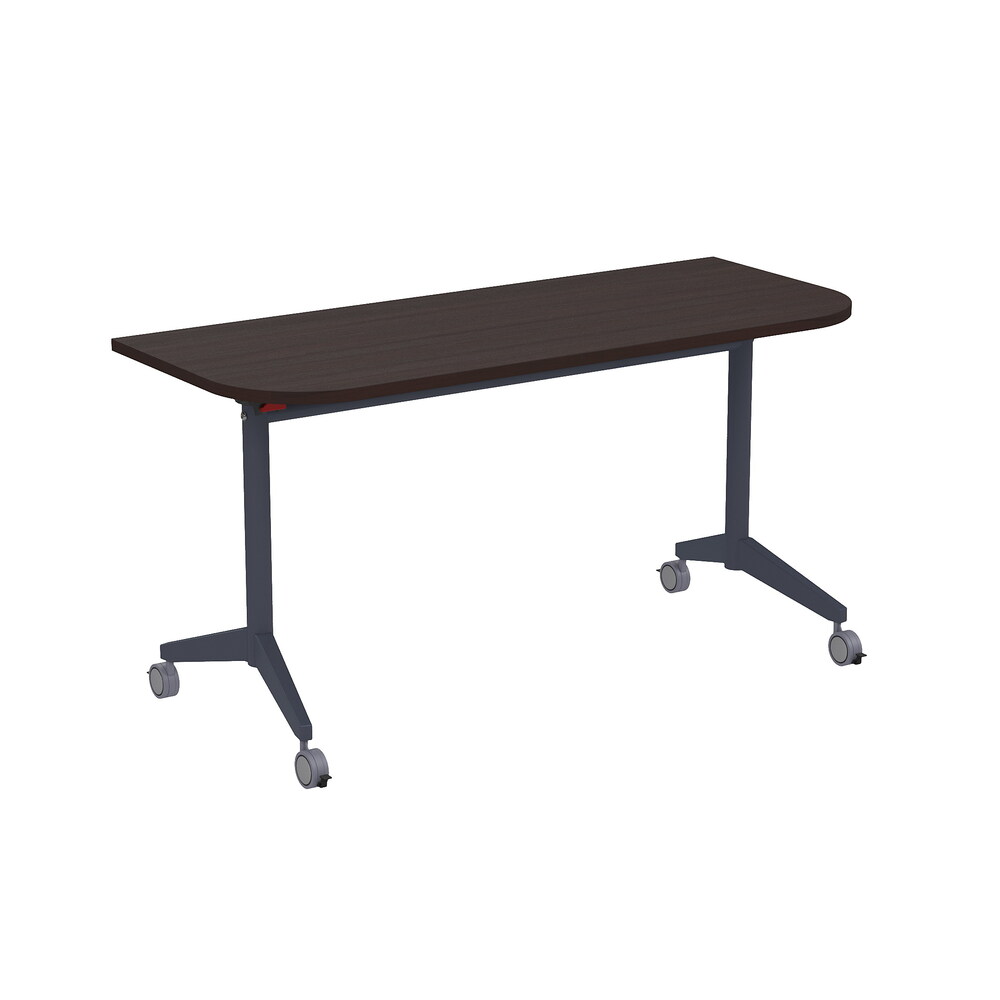 Складной радиусный стол-трансформер с фиксаторами