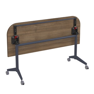 Складной радиусный стол-трансформер с фиксаторами