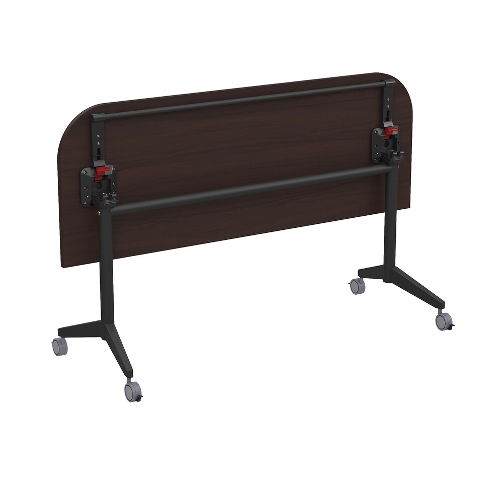 Складной радиусный стол-трансформер с фиксаторами