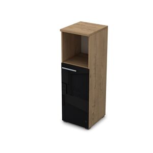 Пенал средний со стеклом и нишей (правый)