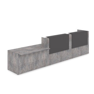 Комплект Ресепшн с фартуком HPL (с подсветкой)