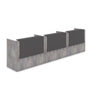 Комплект Ресепшн с фартуком ЛДСП (с подсветкой)