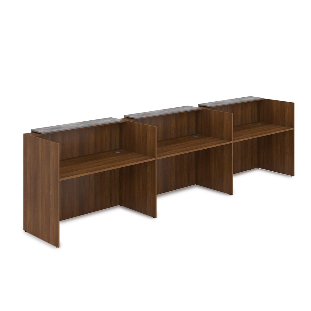 Комплект Ресепшн с фартуком ЛДСП (с подсветкой)