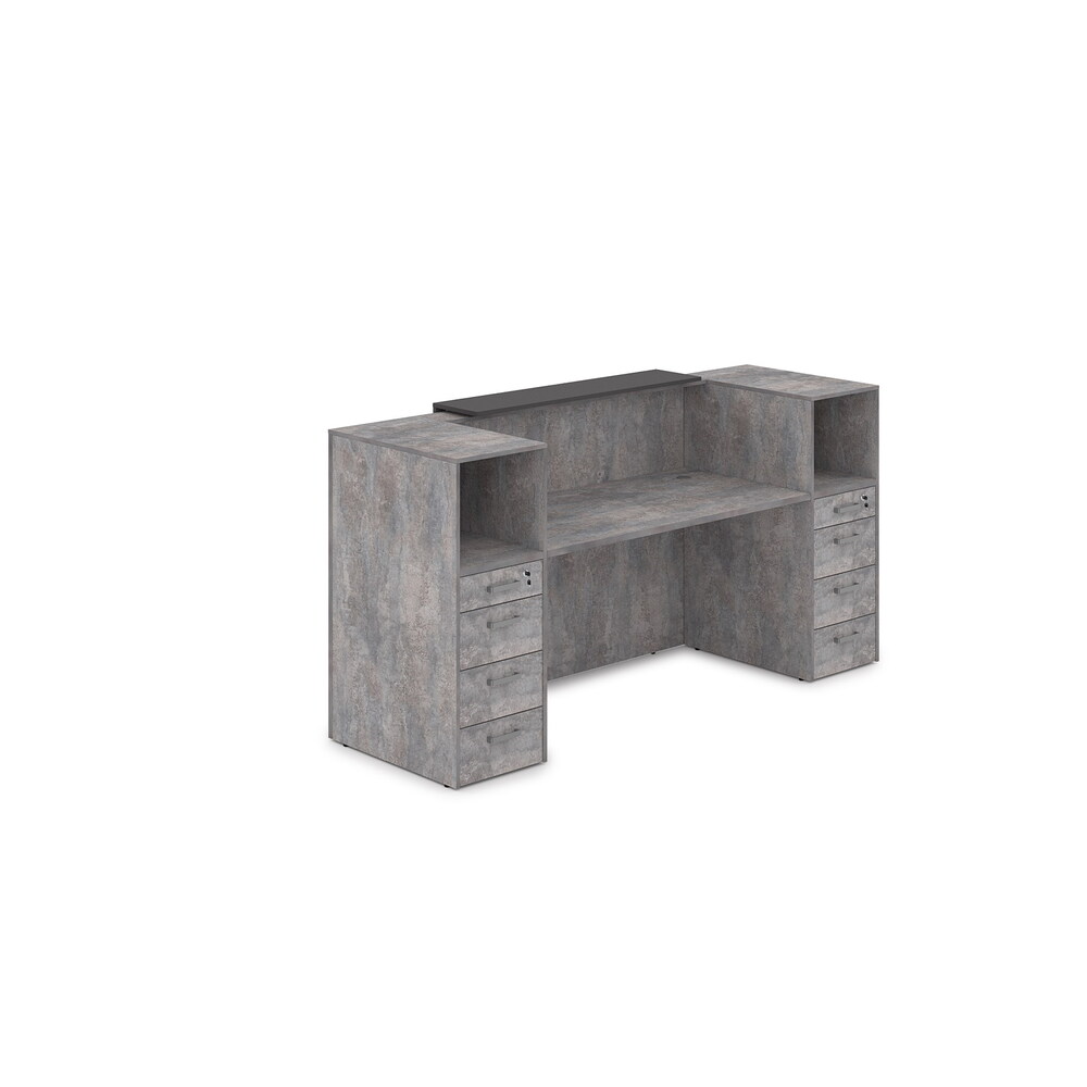 Комплект Ресепшн с фартуком ЛДСП (с подсветкой)