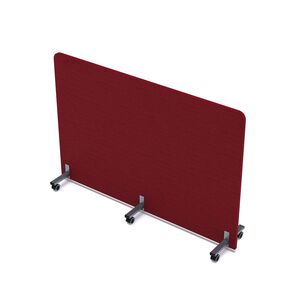 Акустическая мобильная перегородка на колесных опорах