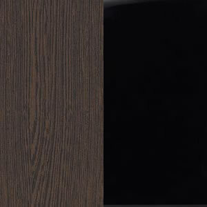 Венге/черный матовый