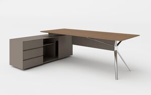 Cтол письменный с боковой тумбой (левый)