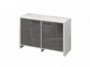 Тумба двухсекционная (Фурнитура черная)