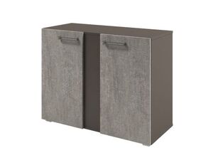 Шкаф с планкой низкий с дверьми