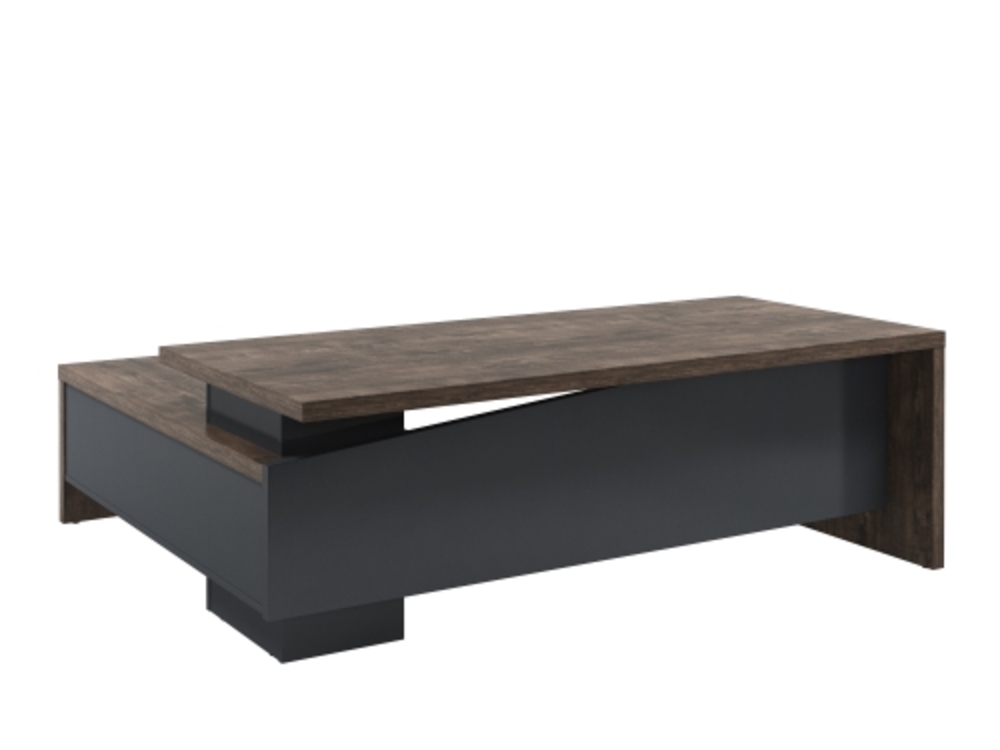 Стол руководителя с опорной тумбой (правый)