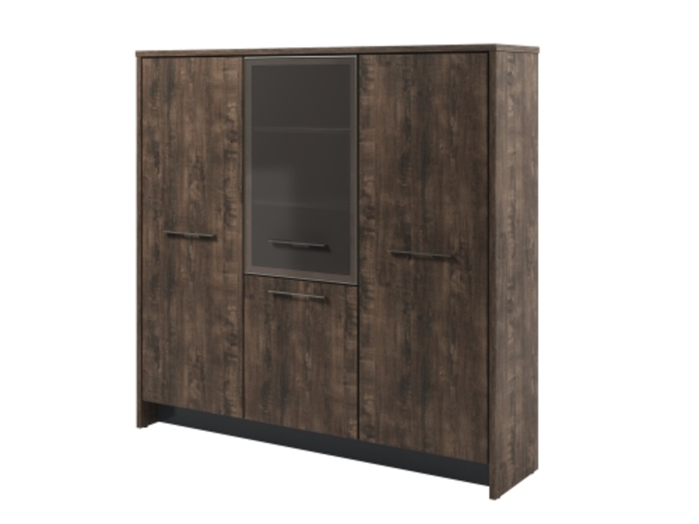 Шкаф трехсекционный с 5 полками (левый)