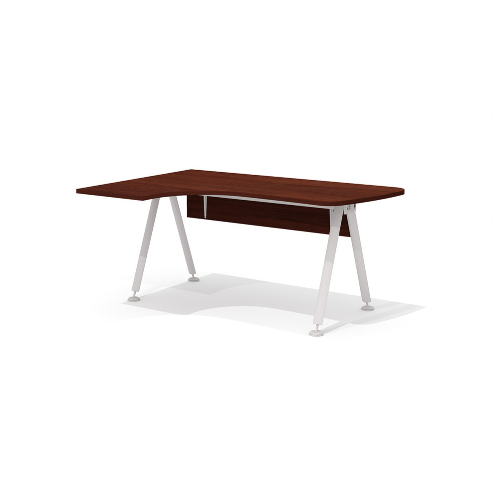 Эргономичный стол на металлокаркасе левый