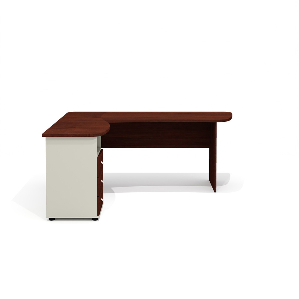 Составной эргономичный стол левый