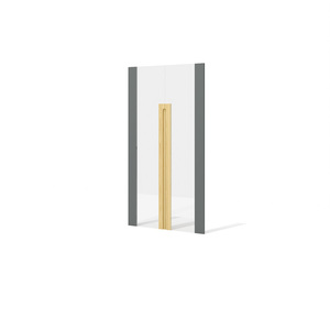 Двери стеклянные низкие