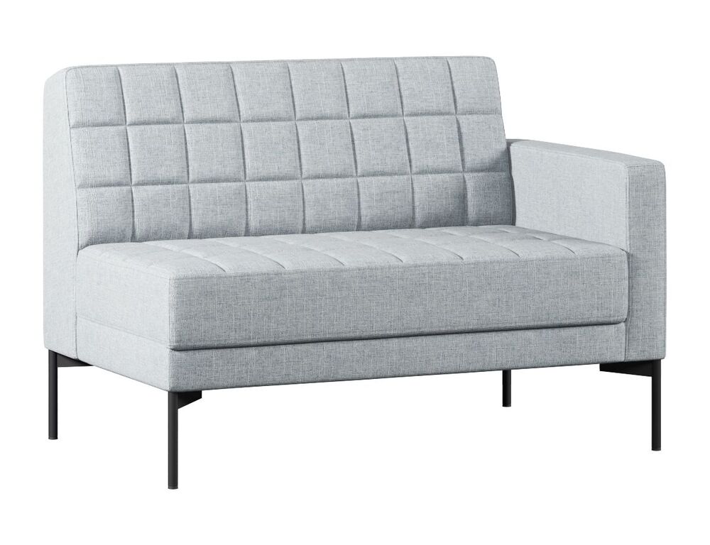 Секция с подлокотником двухместный левый