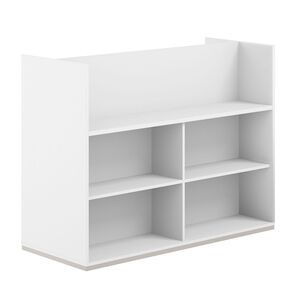 Стеллаж-комбо 2-стор. 1638, с экраном ЛДСП