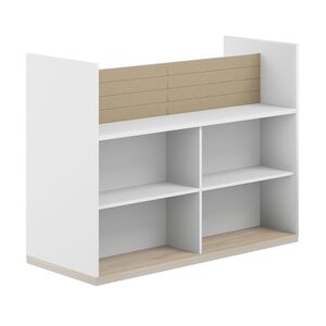 Стеллаж-комбо 2-стор. 1638, с экраном тканевым низким