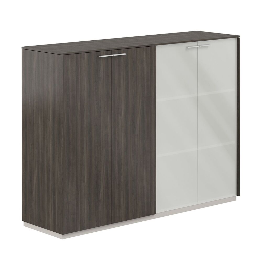 Шкаф средний + Шкаф средний со стеклом мат