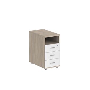 Тумба приставнаяс 3 ящ.(метаб) и нишей, с замком без топа