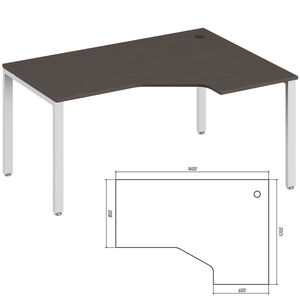 Эргономичный стол правый