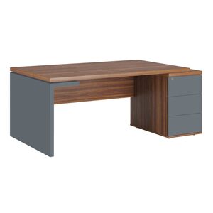 Стол рабочий на опорной тумбе (правый)