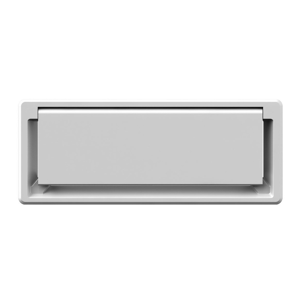 COVER LIGHT Лючок прямоугольный БЕЛЫЙ