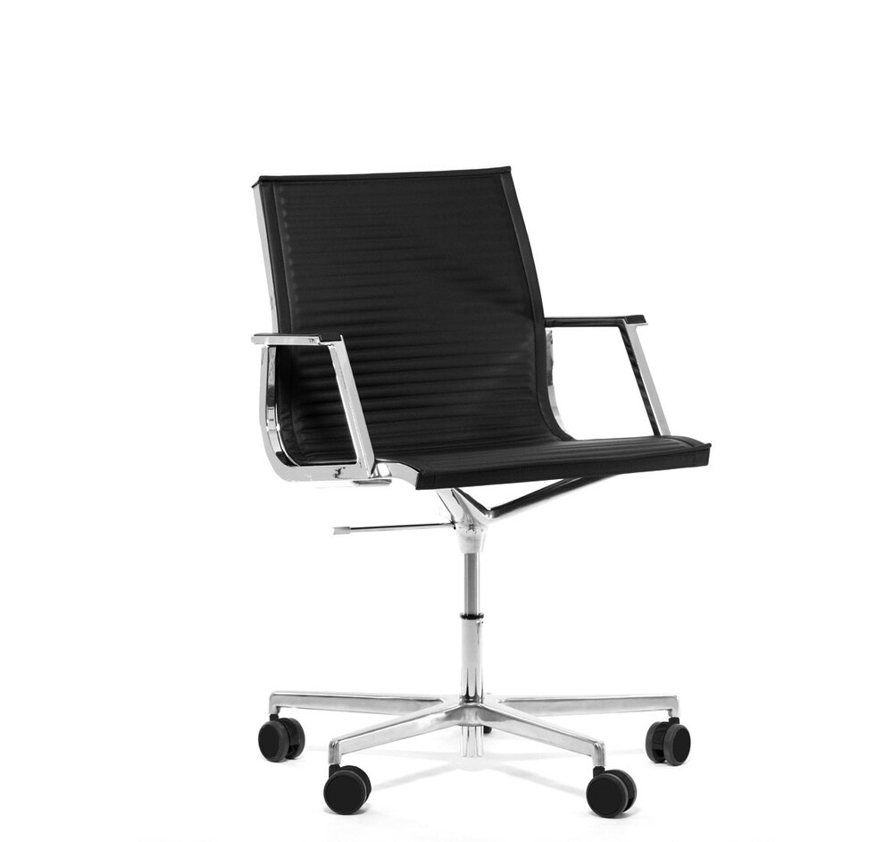 NULITE/B Кресло кожа хром