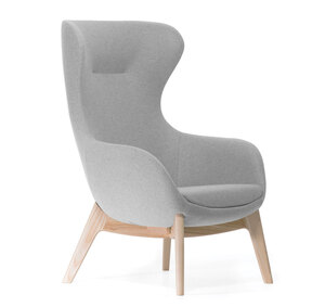 ELEGANCE Wood Кресло СЕРЫЙ M