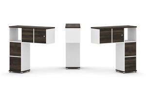 Надставка низкая + (Задняя стенка - 4 шт) + (Блок 2 ящика - 2 шт) + (Распашной фасад - 2 шт)