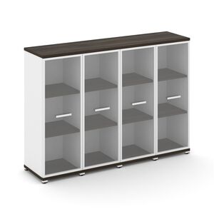 Шкаф четыре узкие секции, 3 ниши