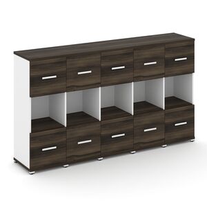 Шкаф пять узких секций, 3 ниши