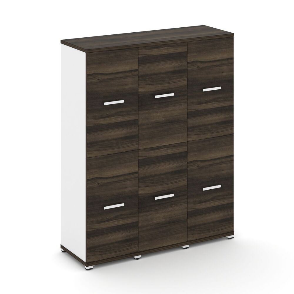 Шкаф три узкие секции, 4 ниши