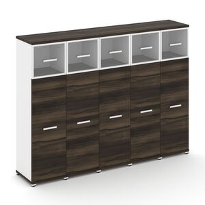 Шкаф пять узких секций, 4 ниши