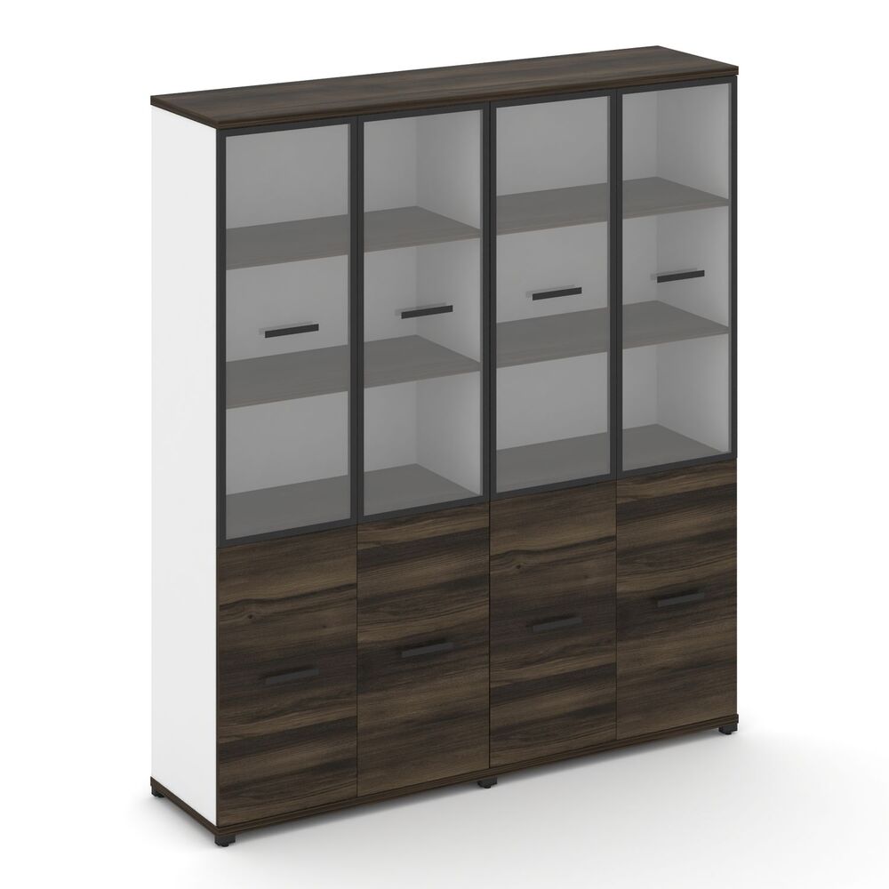 Шкаф две широкие секции, 5 ниш