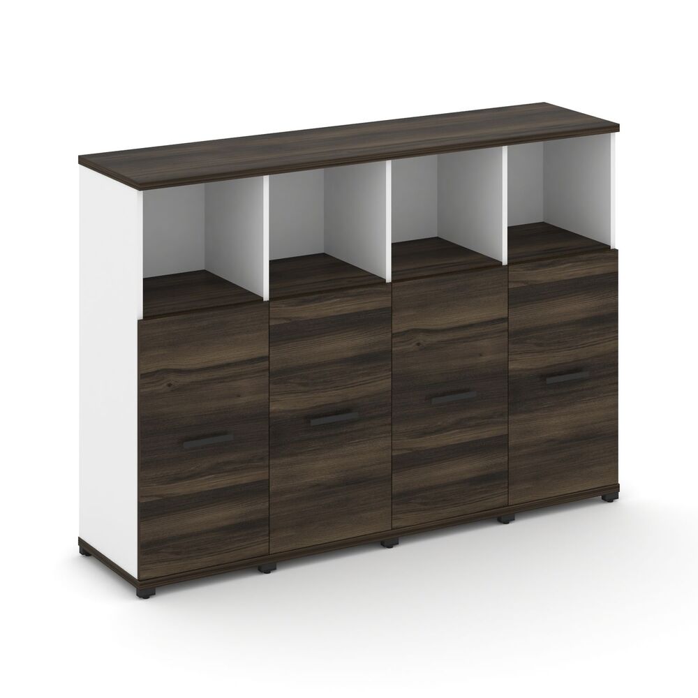 Шкаф четыре узкие секции, 3 ниши