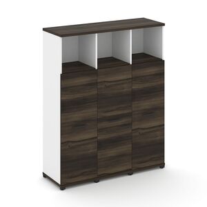 Шкаф три узкие секции, 4 ниши