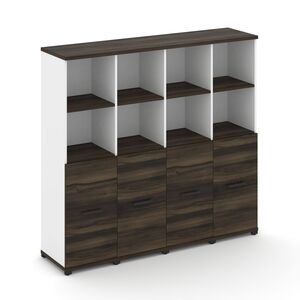 Шкаф четыре узкие секции, 4 ниши