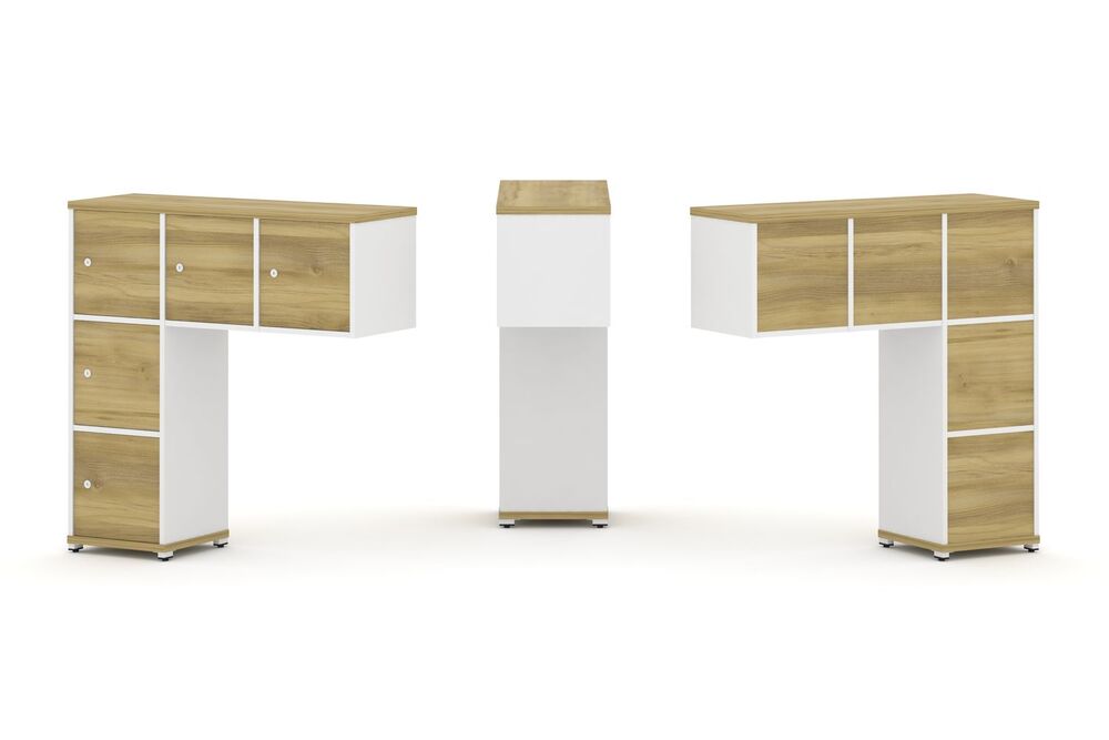 Надставка низкая + (Задняя стенка - 5 шт) + (Распашной фасад - 5 шт)