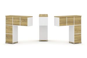 Надставка низкая + (Задняя стенка - 5 шт) + (Распашной фасад - 5 шт)