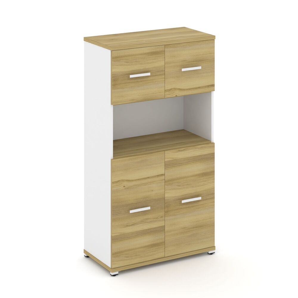 Шкаф одна широкая секция, 4 ниши