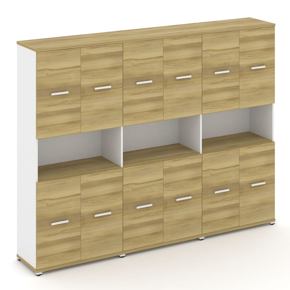 Шкаф три широкие секции, 5 ниш