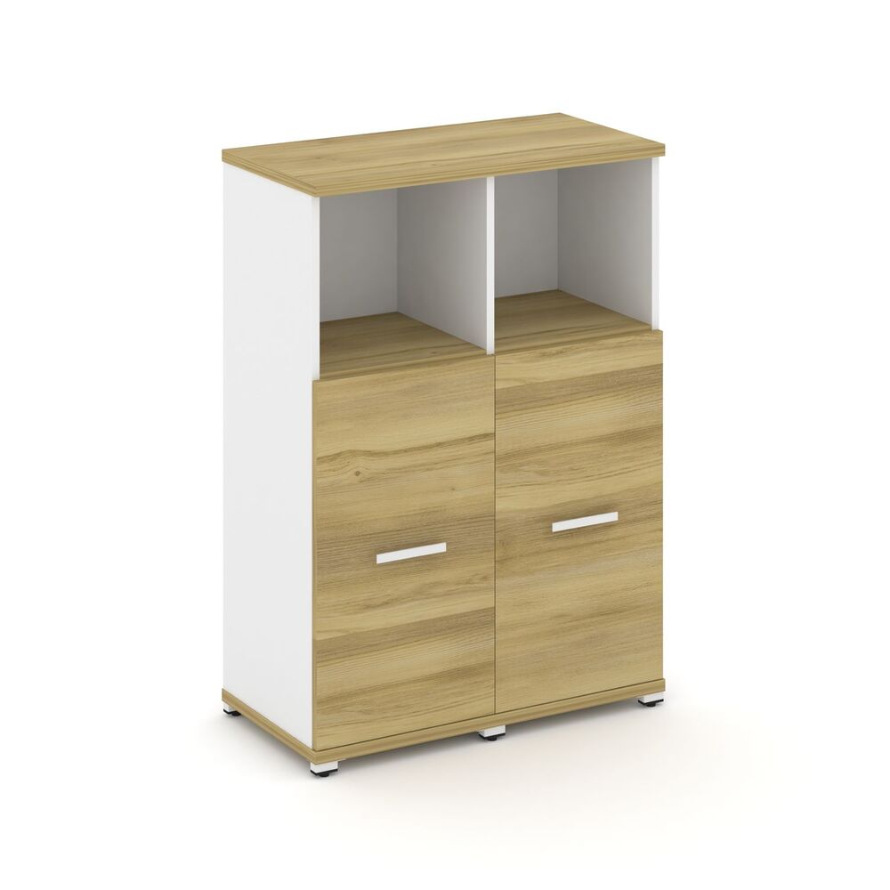 Шкаф две узкие секции, 3 ниши