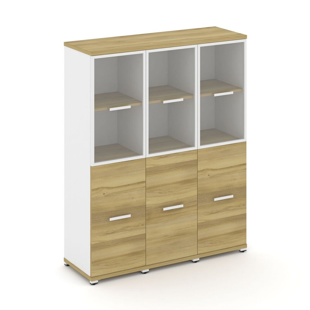 Шкаф три узкие секции, 4 ниши