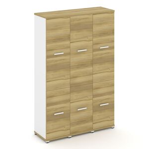 Шкаф три узкие секции, 5 ниш