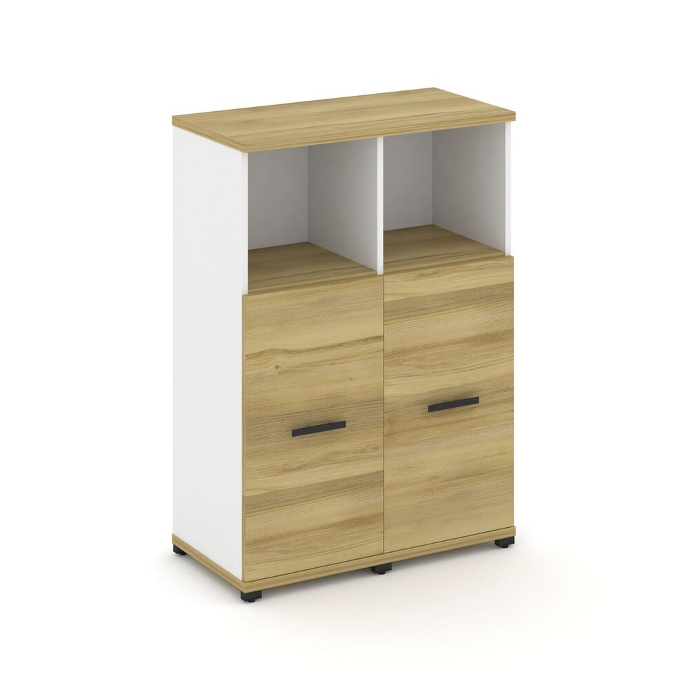 Шкаф две узкие секции, 3 ниши