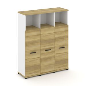 Шкаф три узкие секции, 4 ниши