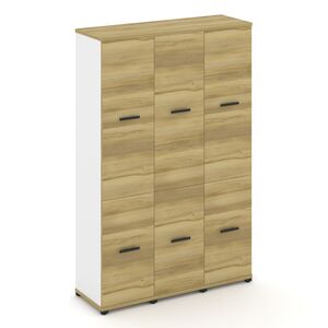 Шкаф три узкие секции, 5 ниш