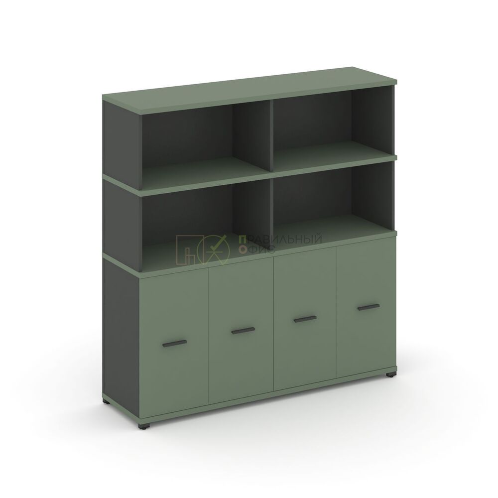 Шкаф распашной опорный/приставной с надставкой высокой